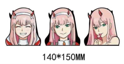 Sticker 3D DARLING IN THE FRANXX Zero Two