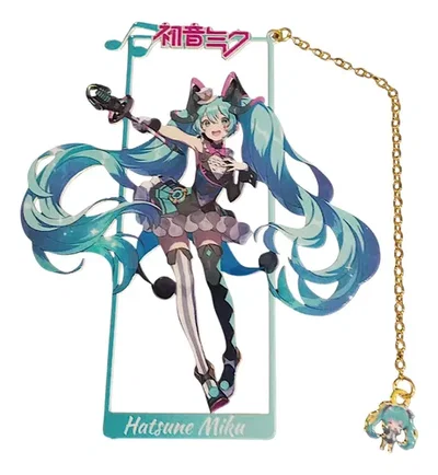 Marcapaginas Metalizado Miku (Modelo 3)