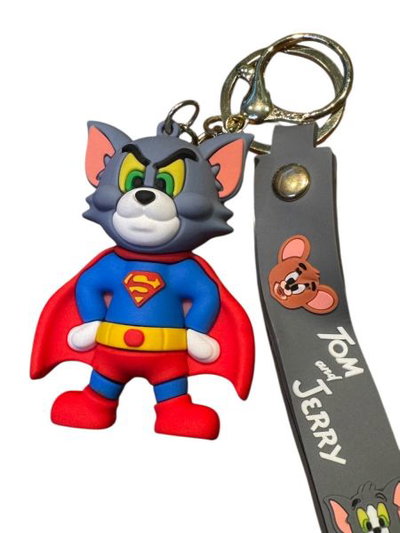 Llavero Goma TOM Y JERRY Tom Superman