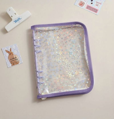 BINDER ESTRELLAS TRANSPARENTE A5