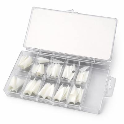 TIPS BLANCAS STILETTO x100