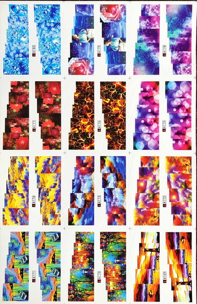 DECALS TATUAJE PARA UÑAS - VARIOS MODELOS