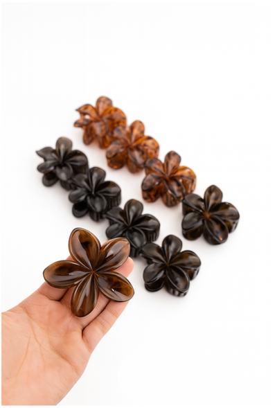 PACK X12 BROCHES HAWAI FLORES ANIMAL PRINT