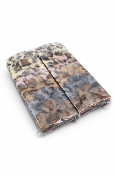 PACK X12 BROCHE PLUSH ANIMAL PRINT - COLORES SURTIDOS