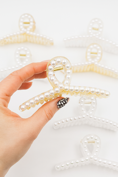 PACK X12 BROCHES LAZO PERLA