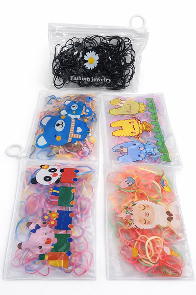 PACK X12 COLITAS SILICONA BOLSITO  - VARIOS COLORES