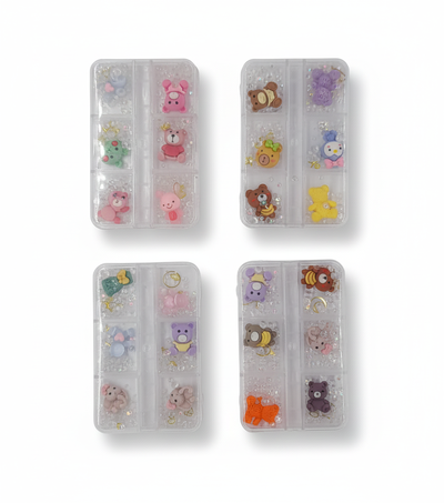 DECORACIÓN UÑAS DIJES KAWAI + STRASS SWAROSKI - VARIOS MODELOS