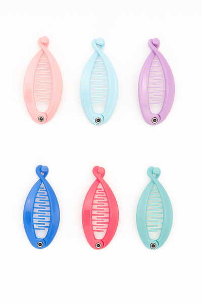 PACK X6 - HEBILLA "PESCADITO" CHICO SMALL - VARIOS COLORES