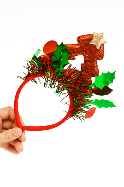 PACK X12 VINCHAS DE NAVIDAD ÁRBOLITO CON FLECOS