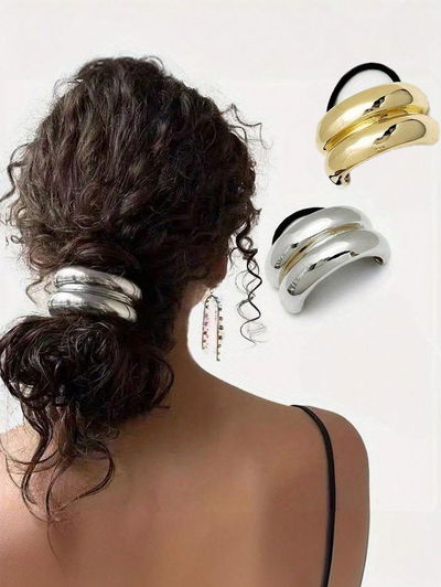 PACK X12 COLITA "CHUNKY" LISOS - DORADO Y PLATEADO