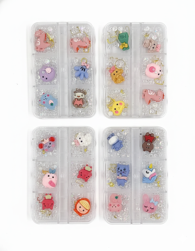 DECORACIÓN UÑAS DIJES KAWAI + STRASS SWAROSKI - VARIOS MODELOS