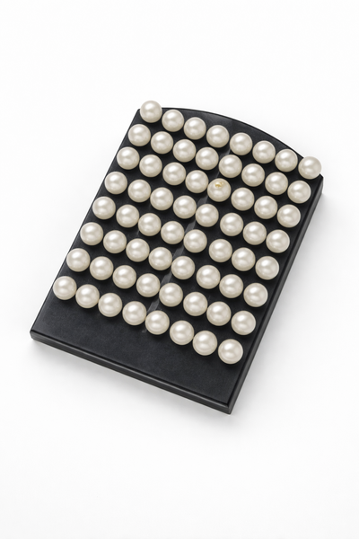 PACK X72 - AROS PERLA ACERO QUIRURGICO BLISTER - VARIOS TAMAÑOS