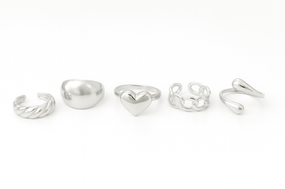 ANILLO ACERO QUIRURGICO DORADO/PLATEADO - VARIOS MODELOS