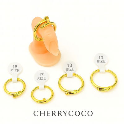 ANILLO ACERO DORADO CLAVO POR MEDIDA - VARIAS MEDIDAS