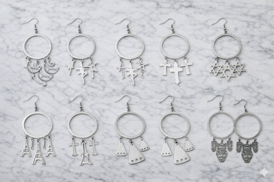 AROS ACERO QUIRURGICO COLGANTE - VARIOS MODELOS