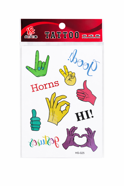 TATUAJES CON GLITTER - VARIOS MODELOS