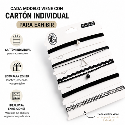 SET DE CHOCKERS - VARIOS MODELOS