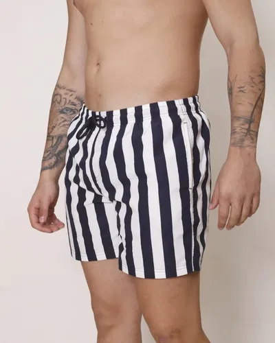 Short de baño rayado 5615