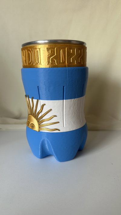 Jarra botella cortada de Argentina 