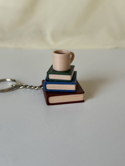 Clicker taza de café con libros 