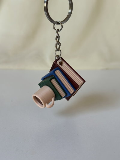 Clicker taza de café con libros 