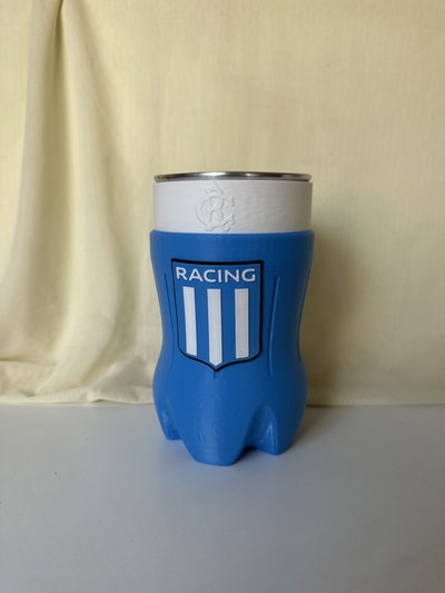 Jarra botella cortada de Racing