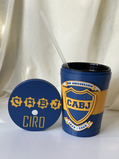 Vaso milkshake de Boca (personalizado con Nombre)