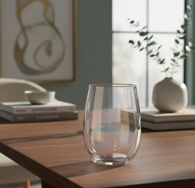 Vaso Copa Cristal Bombe X 6 Unidades Velas Crystal Rock