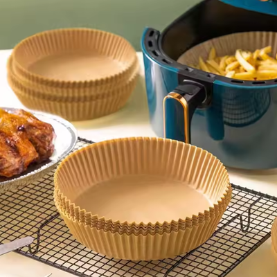 50 unidades Papel Antiadherente Para Freidora De Aire Redondo 16 Cm