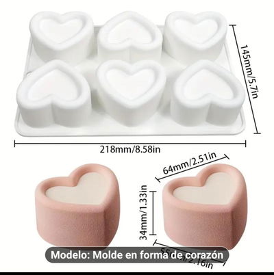 corazones por 6 