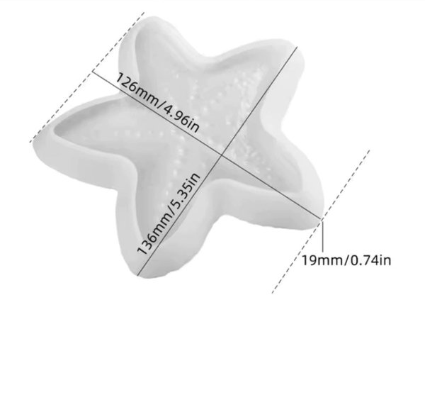 estrella de mar plana