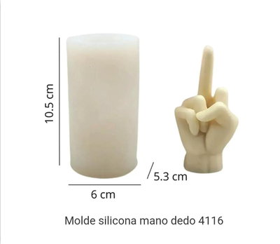 mano con dedo mayor