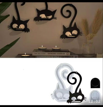 colgante para vela de gato