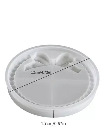 posa vaso redondo con moño mini burbuja