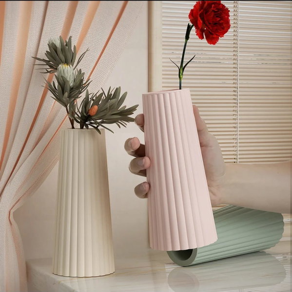 Florero XL rayado