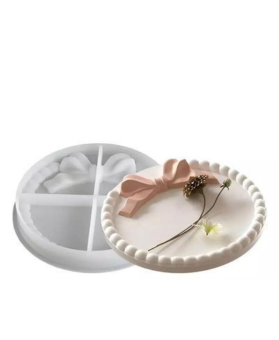 posa vaso redondo con moño mini burbuja