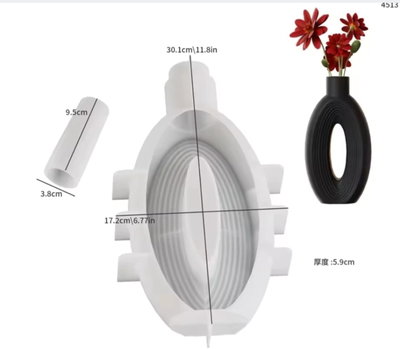 Florero oval XXL