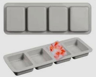 molde para jabon rectangular x4