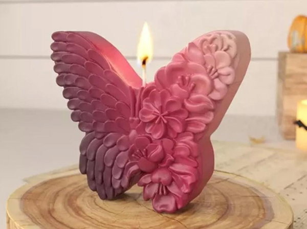 mariposa con flores 