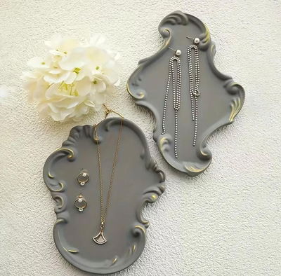 combo de dos bandejas vintage y alhajero circus