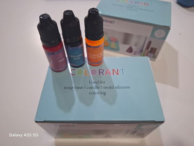 Colorantes liquido para velas y jabones x24 