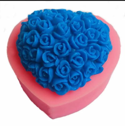 molde corazon con rosas 