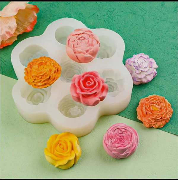 Molde flores x7 3d