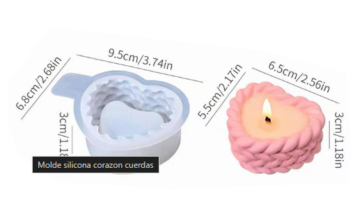  Cuenco Corazón tejido 