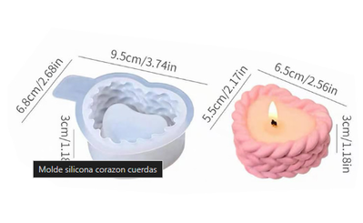  Cuenco Corazón tejido 