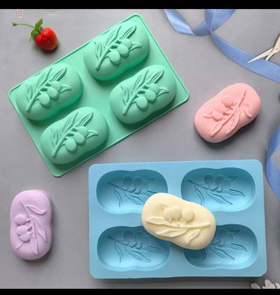 molde ovalado con motivo de cereza