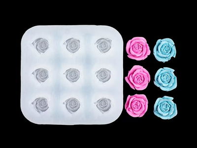 molde de rositas x 9