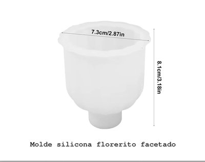 florero faceteado 