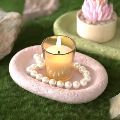 plato ovalado texturado chico