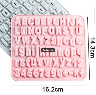 Molde de letras y números 